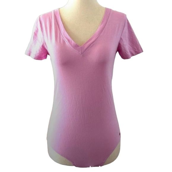 n:PHILANTHROPY Tops - n:PHILANTHROPY Honey V-Neck Bodysuit in Pink Lavender, Size Small